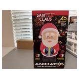 NIB ANIMAT3D SanTek Animated Santa Claus