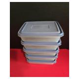 (5) Tucker 5 Cup Plastic Containers w/Lids