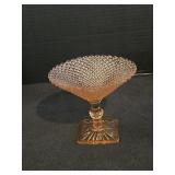 Pink Depression Glass Pedestal Compote or Candy