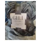 NEW G.I.L.Iï¿½ Dark Grey Throw Blanket