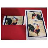 (4) NWOT Rise & Shine Rooster Dish Towels