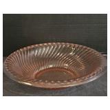 12" Pink Depression Glass Bowl in the Queen Mary