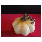 NEW Hand-blown Art Glass Pumpkin features a