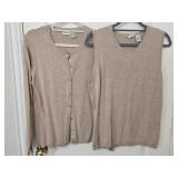 Sz XL Cherokee Tan Sleeveless Sweater & Sz