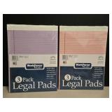 NIP (2) Sets of (3) Pastel Legal Pads