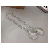 Set of (6) August & Leo Teardrop Crystal Hanging