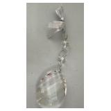 Set of (6) August & Leo Teardrop Crystal Hanging