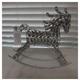 NIB 10" August & Leo Jeweled Rocking Horse