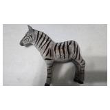 Hand Carved Wooden Zebra Figurine 8"ï¿½7.5"