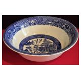 1925-1930  Blue Willow Pattern Large Serving bowl