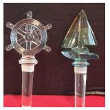 (1) Clear Glass Nautical Captain