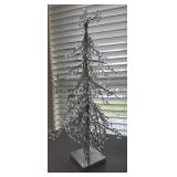 August & Leo 12" Silver Acrylic Crystal Tree