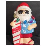 NIP Mr. Christmas 10" Ceramic Beach Santa,