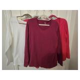 (4) Large Hanes Long-sleeve T-shirts & (3) Time &