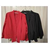(3) Tie Front Blouses