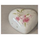Porcelain Heart Shaped Potpourri Holder