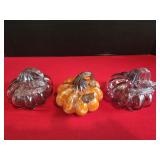 NEW (3) Handcrafted Decorative Handblown art