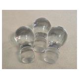 (3) Glass Wine Stoppers