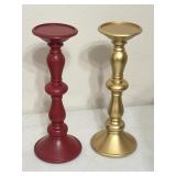 (2) 12" Pillar Candle Holder