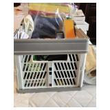 Plastic Handled Basket w/Contents