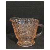 1940s Pink Depression Glass Creamer