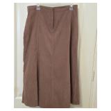 Sz 14 White Stag Faux Suede Skirt