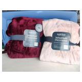 (2) NWT Berkshire Pink & Red Velvet Soft