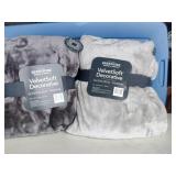 (2) NWT Berkshire Grey Velvet Soft