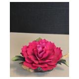 Andrea by Sadek Hand-painted Porcelain Rose or