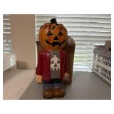 NIB 16" Tall Resin Pumpkin/Monster Eyes