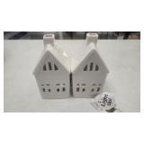 (2) Pc 7.5"ï¿½4" White Porcelain LED Light