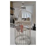 Allison Cork White Decorative Metal Birdcage