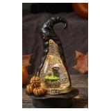 NIB 10" Halloween Glitter Cat Candle
