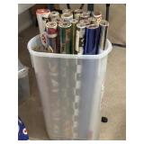 Bin w/NEW Christmas Wrapping Paper