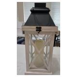 17.5"ï¿½7" Whitewashed Wooden Frame, Glass Side