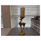 NIB 12" Tall Decorative Reindeer Pillar