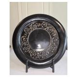 16" Decorative Wooden Plate w/Stand