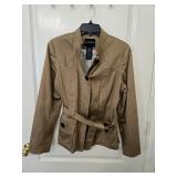 NWOT George Sz 12 Khaki Jacket Belted