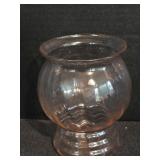 Pink Depression Glass Footed Vase or Rose Bowl