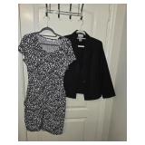Sz Large MY & Co Stretch Dress & Sz 10P Akfred