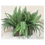 15" Faux Boston Fern in Planter