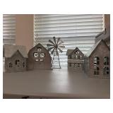 Set of (5) Galvanized Metal Building