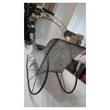 Galvanized Metal Tabletop Christmas Sleigh