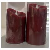 NIB (2) Red 3-D MovingFlame Candles