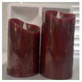 NIB (2) Red 3-D MovingFlame Flameless