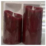 NIB (2) Red 3-D MovingFlame Candles