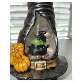 NIB 10" Halloween Glitter Cat Candle