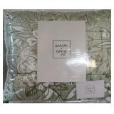 NIP Warm & Cozy Green Floral Micro Fiber XL Throw