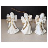 VTG HOMCO Porcelain Angels Playing Instruments