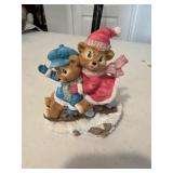 (1) 5" Tall Bear Seasons Sleigh Ride Snuggle.